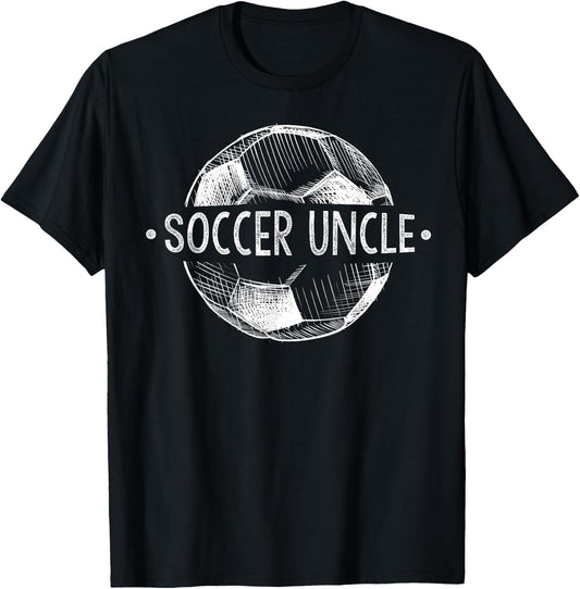 Soccer Uncle Family Matching Team Player Gift Sport Lover T-Shirt - T-Shirt | Black