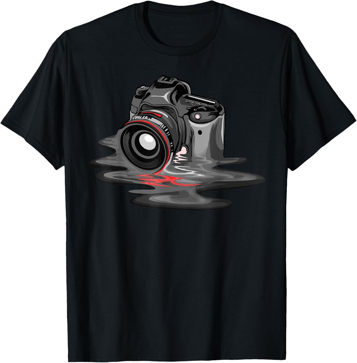 Funny Camera Gift Photographers Men Women Photography T-Shirt - T-Shirt | Black