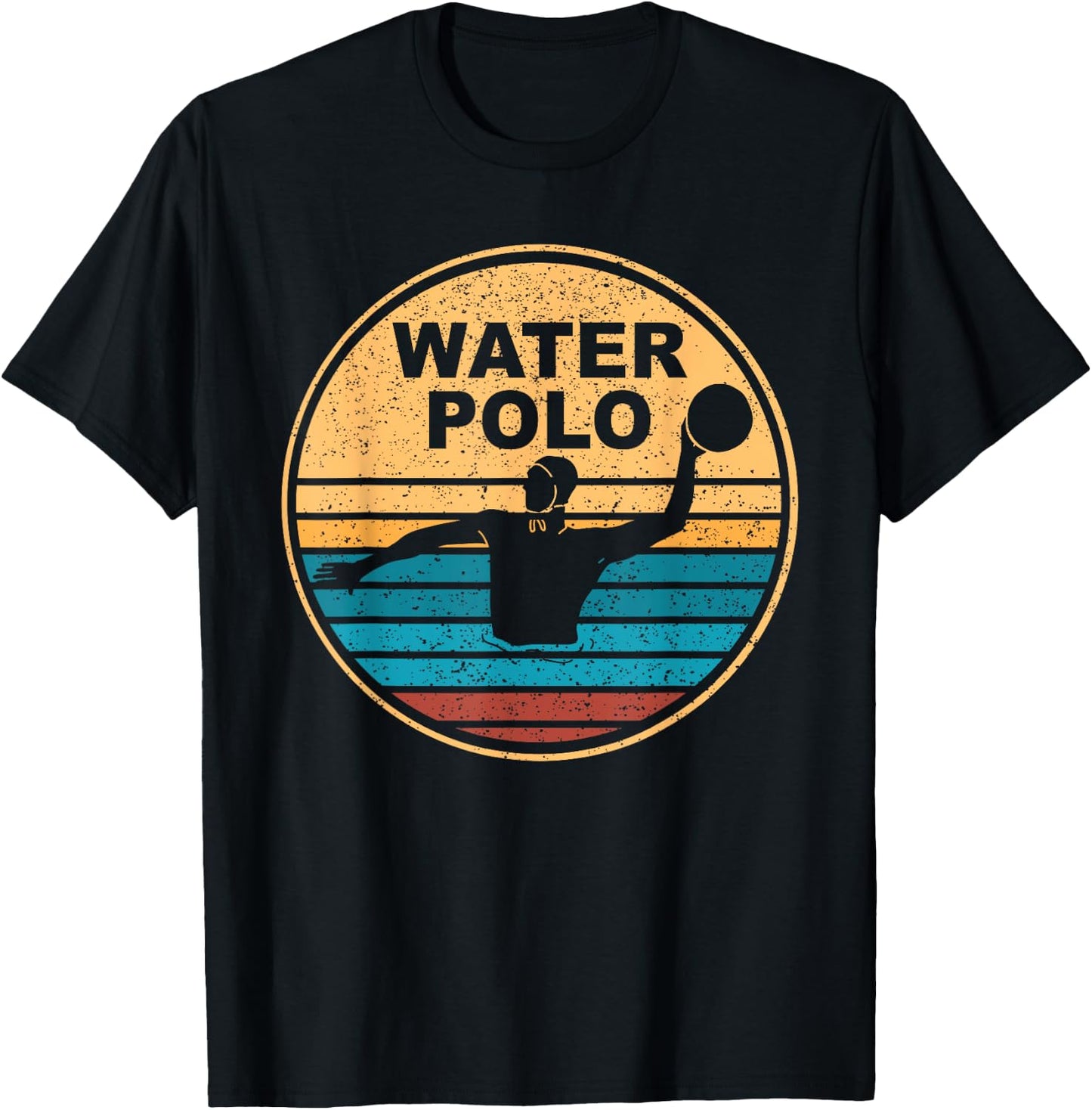 Water polo sport water ball player water polo T-Shirt - T-Shirt | Black