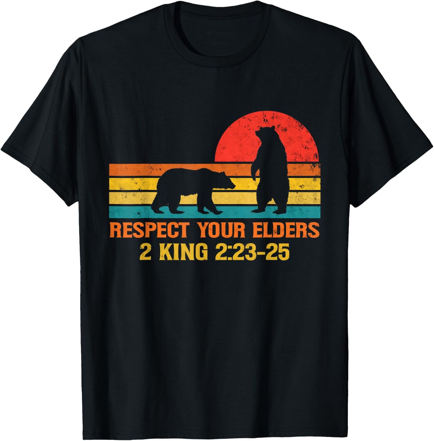 Respect Your Elders Bears Shirt For Man And Women T-Shirt - T-Shirt | Black