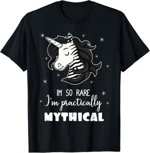 Mythical Unicorn Ehlers Danlos Black And White Zebra Stripe T-Shirt - T-Shirt | Black
