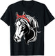 Horse Bandana For Horseback Riding Horse Lover Girls Women's T-Shirt - T-Shirt | Black