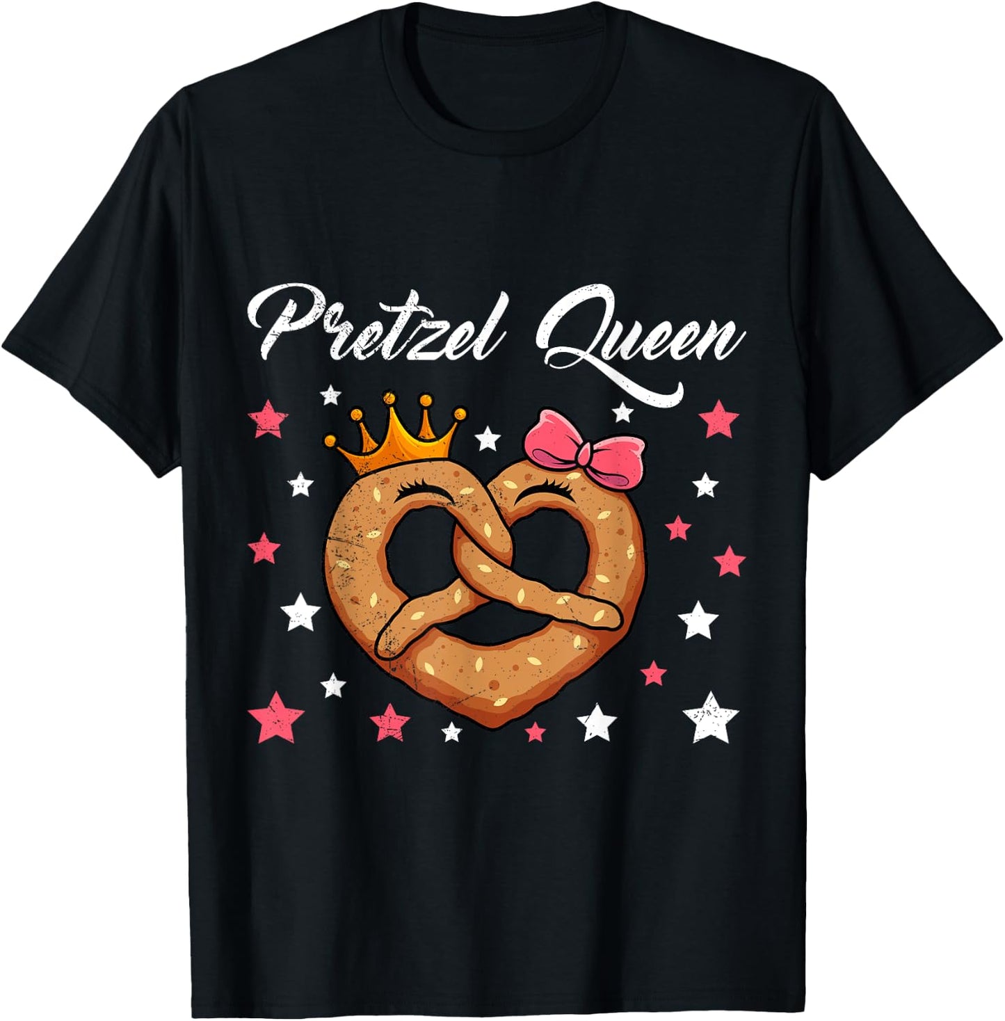 Pretzel Queen Pretzel Queen Bavarian Woman T-Shirt - T-Shirt | Black