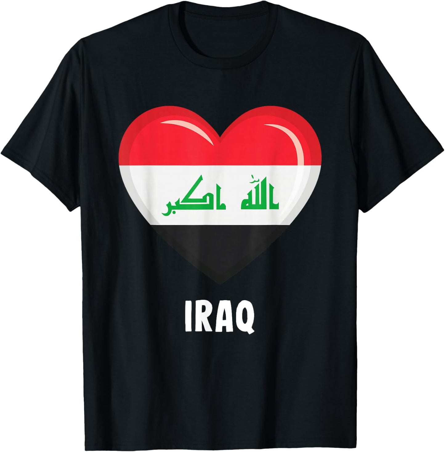 Iraq Flag Jersey | Iraqi T-Shirt - T-Shirt | Black