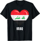 Iraq Flag Jersey | Iraqi T-Shirt - T-Shirt | Black
