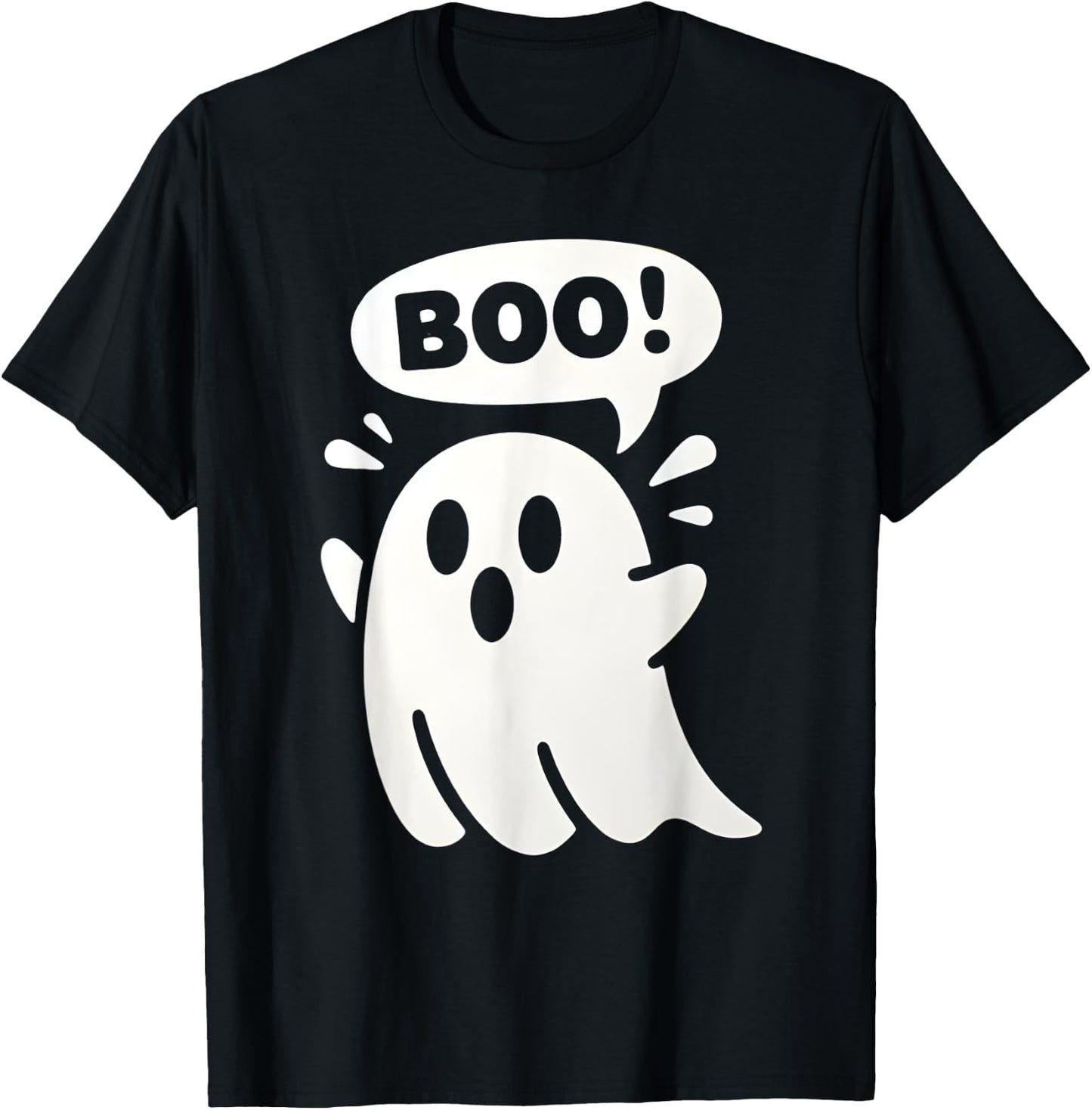 Toddler Ghost with Bow Boo Girls Halloween T-Shirt - T-Shirt | Black