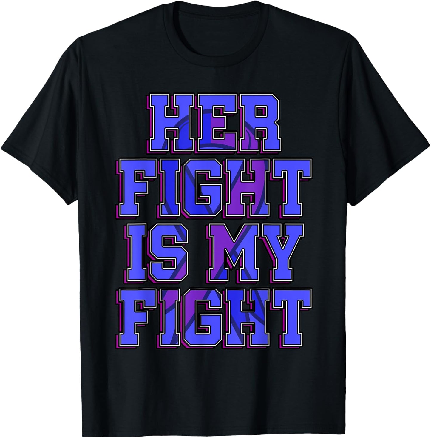 Her Fight Is My Fight Smith–Magenis Syndrome Survivor SMS T-Shirt - T-Shirt | Black