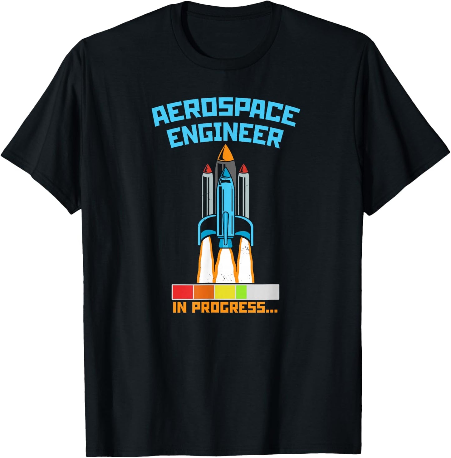 Science Engineer Space Designs Future Rocket Scientist Aerospace Engineer in Progress T-Shirt - T-Shirt | Black