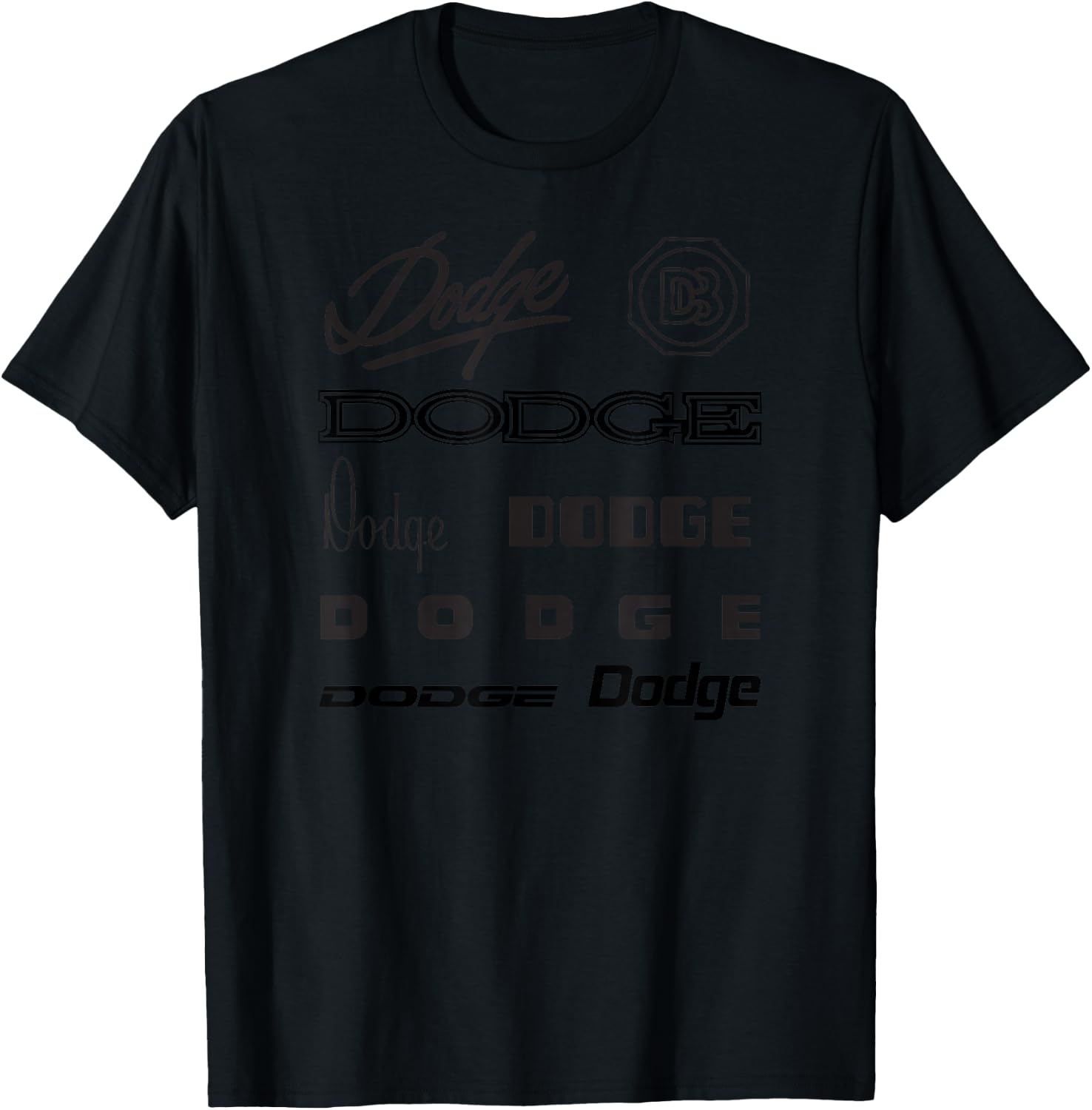 Dodge Legendary Logos T-Shirt - T-Shirt | Black