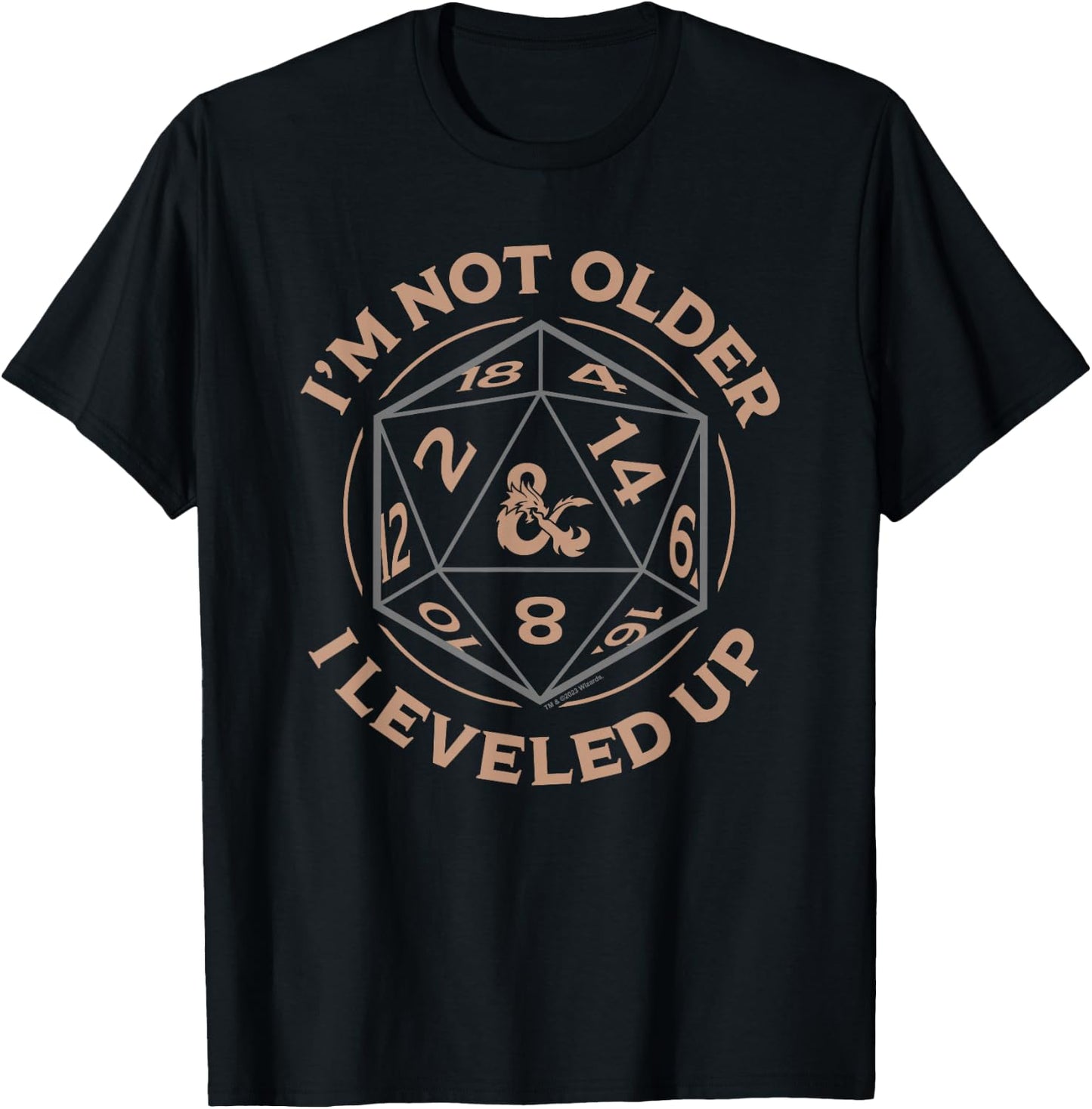 Dungeons & Dragons Birthday Level Up T-Shirt - T-Shirt | Black