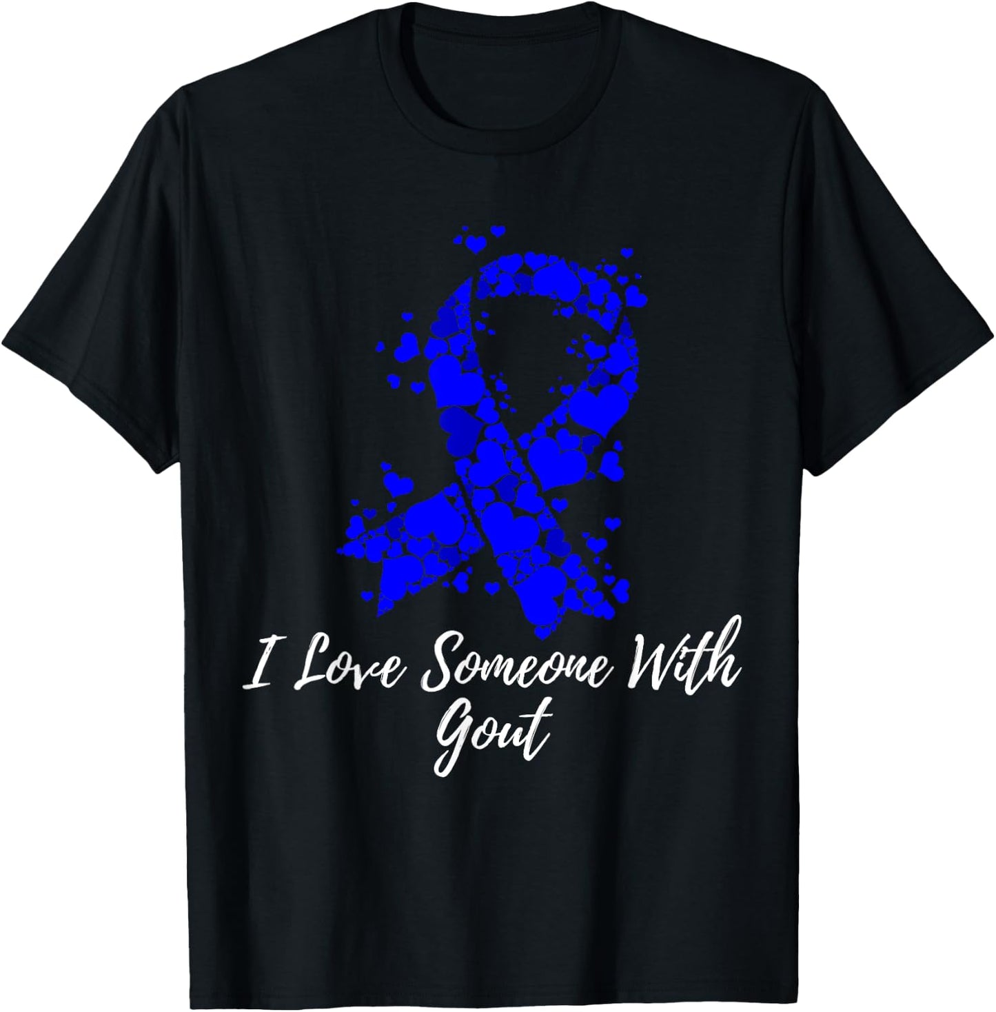 I Love Someone With Gout Awareness T-Shirt - T-Shirt | Black