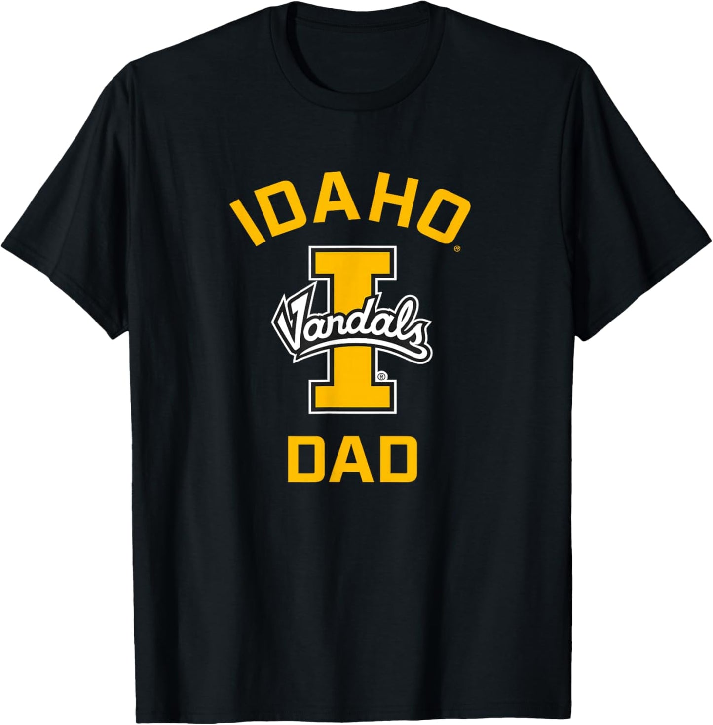 University of Idaho Vandals Arched Dad T-Shirt - T-Shirt | Black