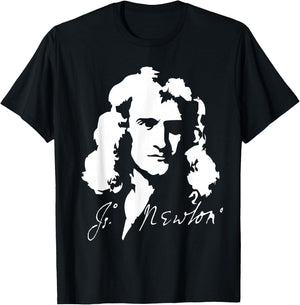 Isaac Newton laws of physics mathematics T-Shirt - T-Shirt | Black