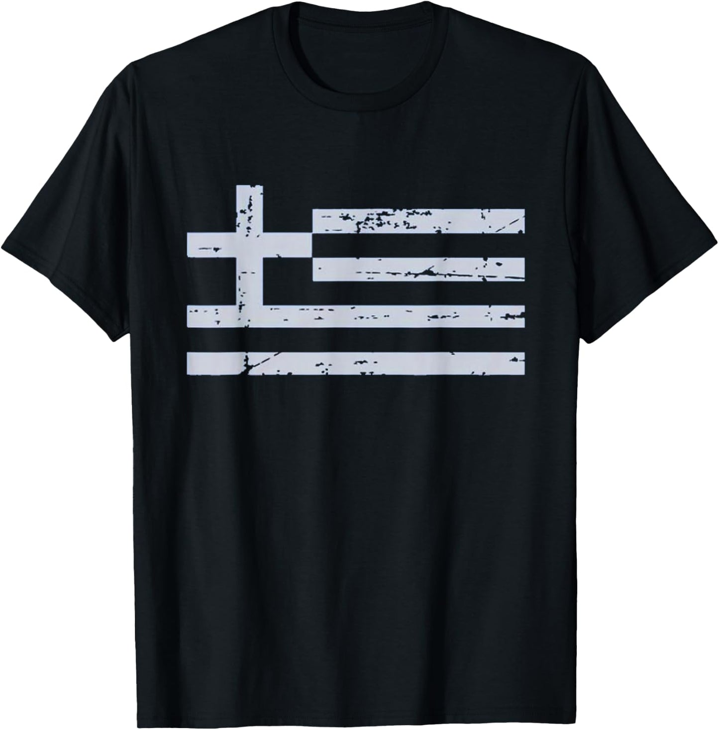 Greek Flag Vintage Greek /Women/Youth/Kids T-Shirt - T-Shirt | Black