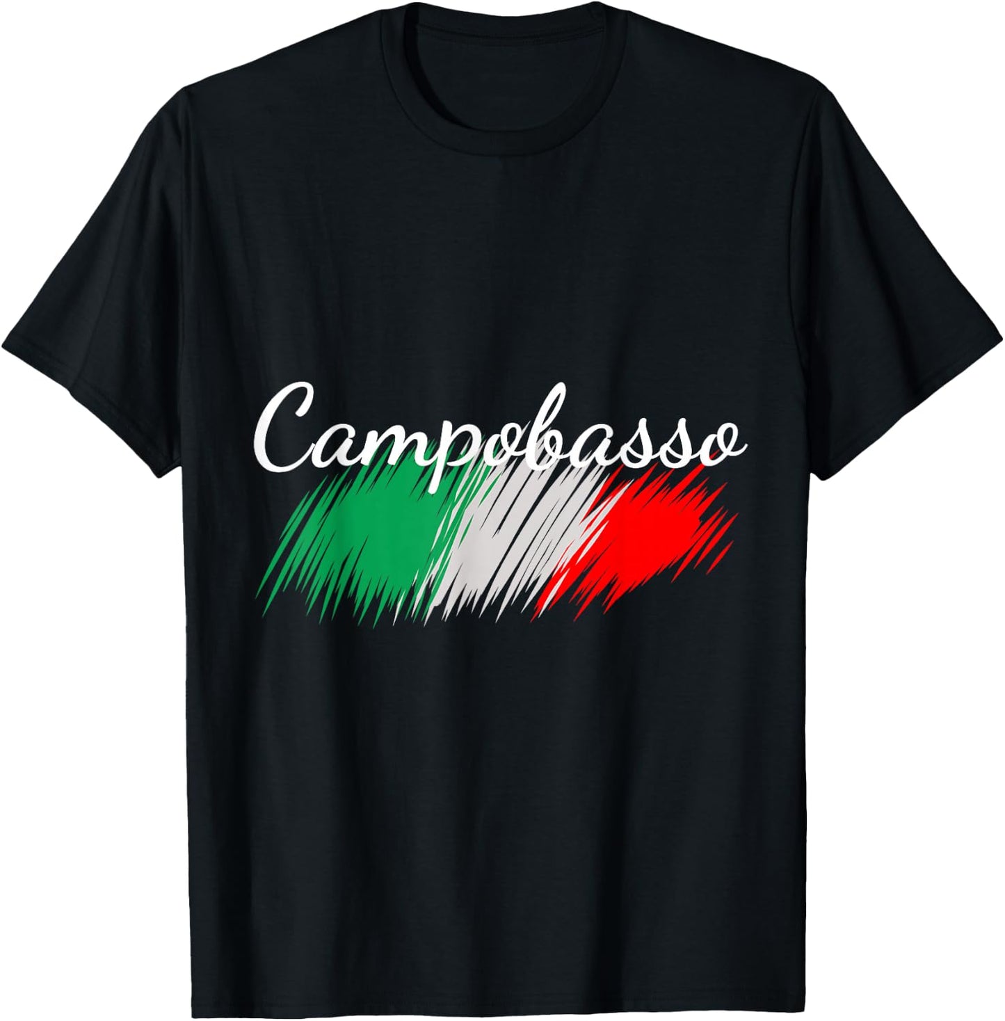 Campobasso Italy Flag Italia Souvenir Gift Matching Italian T-Shirt - T-Shirt | Black