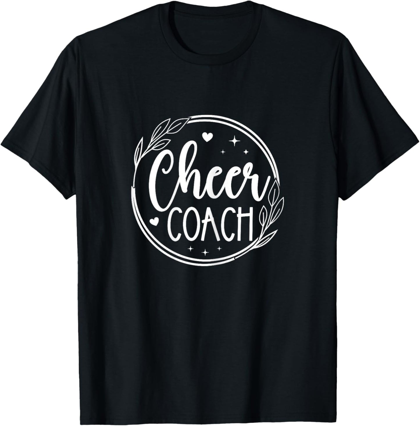 Cheer Coach Funny Design Cute Cheer Coach Cool Coaching T-Shirt - T-Shirt | Black