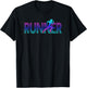 RUNNER Track & Field Cross Country Female Marathon Running T-Shirt - T-Shirt | Black