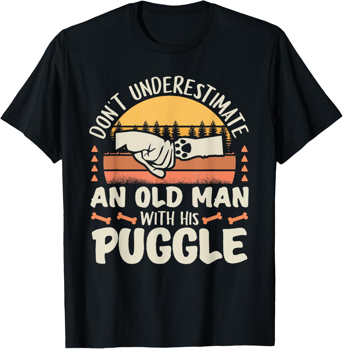 Puggle Shirt Men Women Dog Mom Dog Lover Puggle T-Shirt - T-Shirt | Black