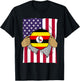 Uganda Flag Blood Inside Me Home Pride Ugandan American Gift T-Shirt - T-Shirt | Black