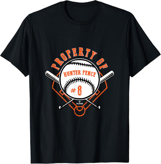 Property Of Hunter Pence T-Shirt - T-Shirt | Black