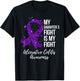 My Daughter’s Fight Is My Fight Ulcerative Colitis Awareness T-Shirt - T-Shirt | Black