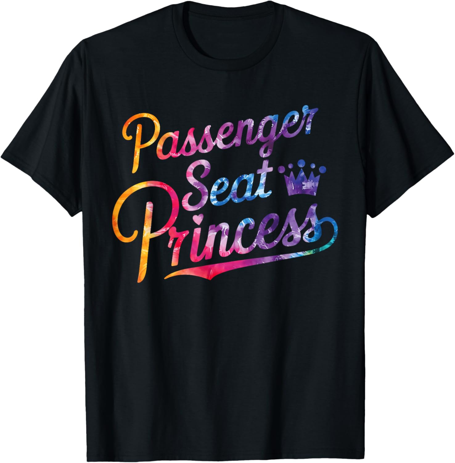 Passenger Seat Princess Girlfriend Passenger Princess T-Shirt - T-Shirt | Black