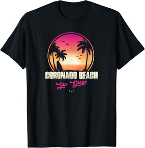 Coronado Beach Souvenir - San Diego Reminder Men Women T-Shirt - T-Shirt | Black