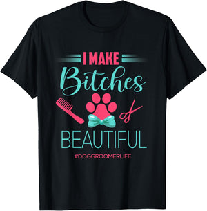 Dog Groomer Shirt Dog Grooming Outfit Funny Dog Groomer Gift T-Shirt - T-Shirt | Black