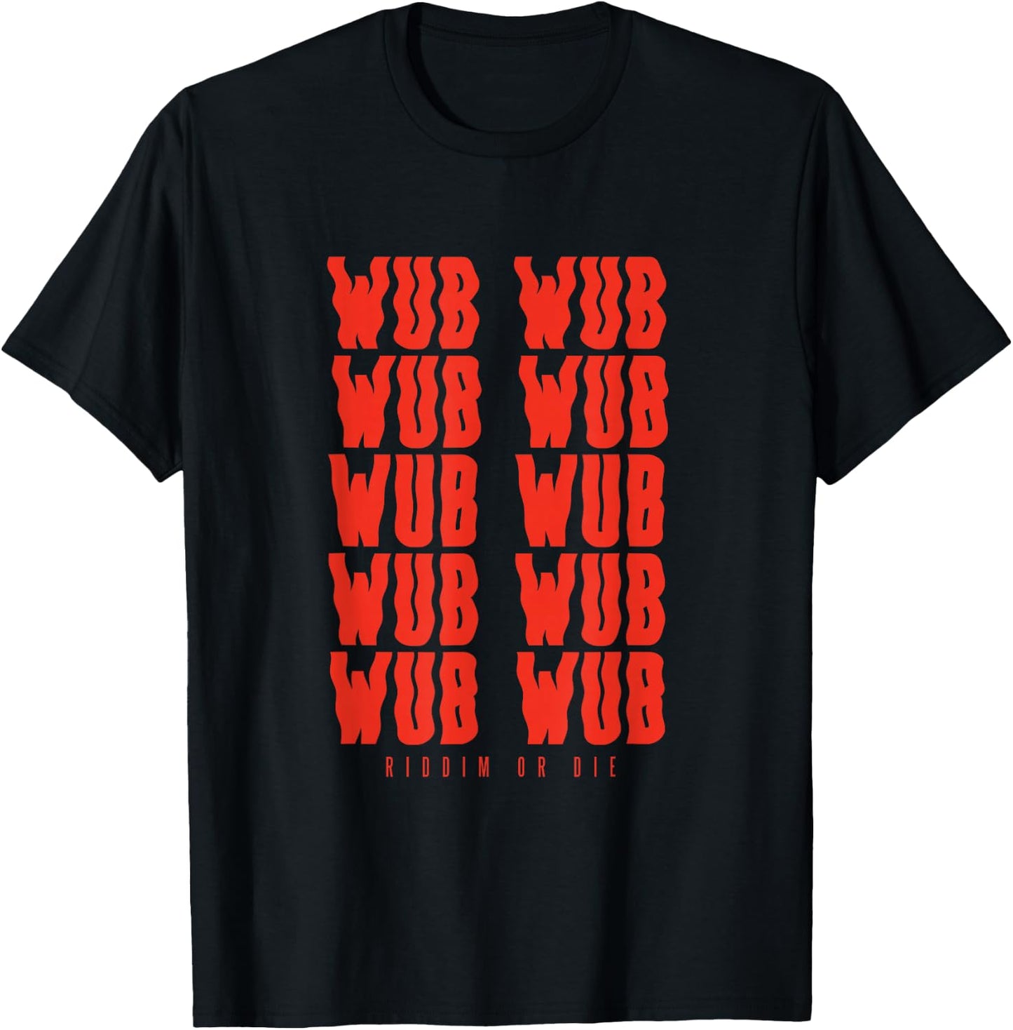The Riddim Kid Designs Wub Wub Dubstep Riddim - Men's Black Small Classic Fit Short Sleeve T-Shirt - T-Shirt | Black
