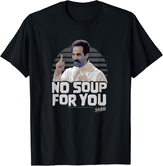 Seinfeld No Soup for You Chef Scold T-Shirt - T-Shirt | Black