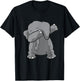 Dabbing Elephant Cute Dabbing Elephant T-Shirt - T-Shirt | Black