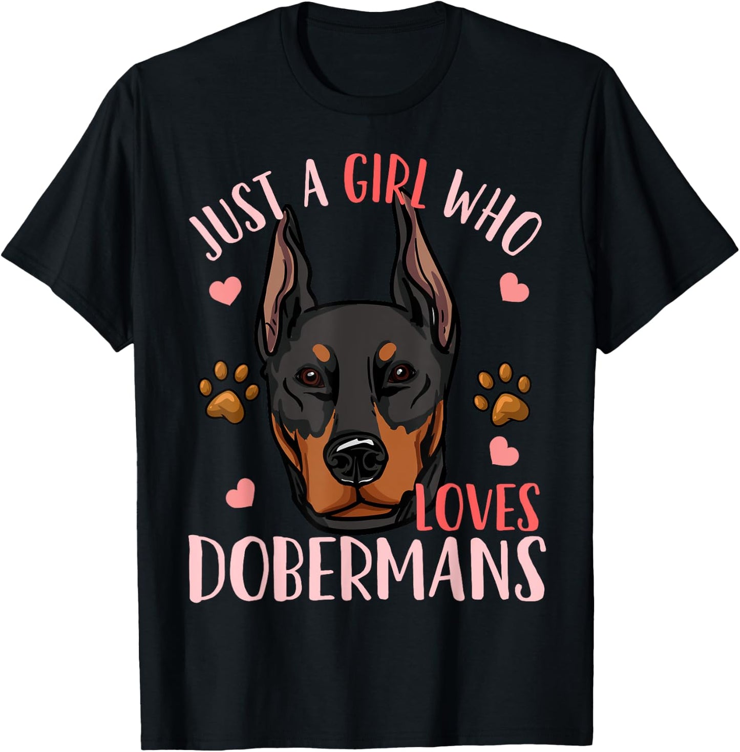 Doberman Dog T-Shirt - T-Shirt | Black