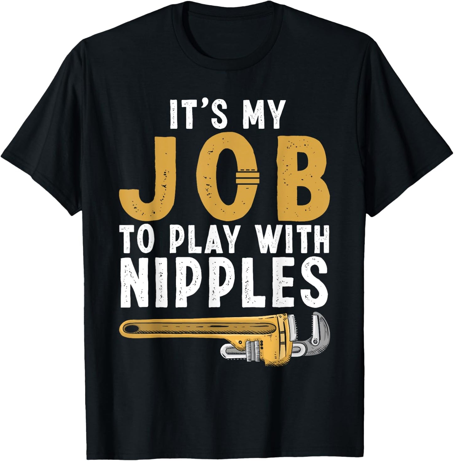 Funny Plumber Design Women Plumbing Tools Plumber T-Shirt - T-Shirt | Black