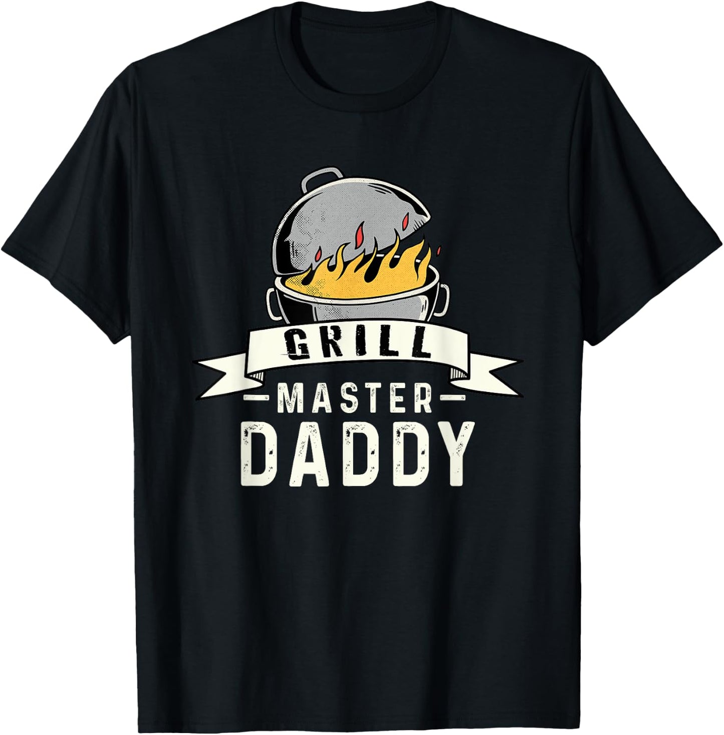 Grill-Master Daddy BBQ Smoker Dad T-Shirt - T-Shirt | Black