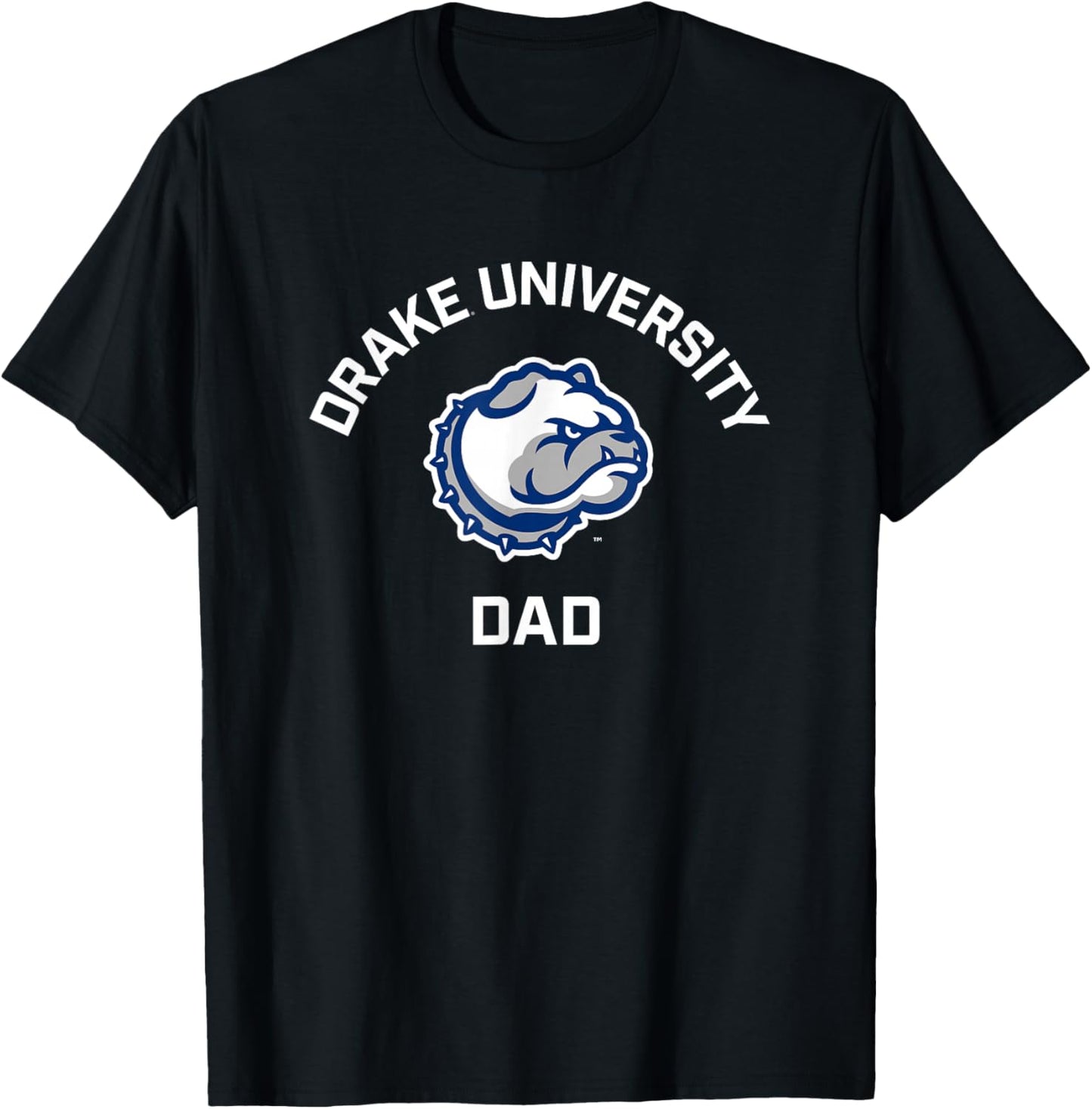 Drake University Bulldogs Arched Dad T-Shirt - T-Shirt | Black