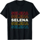 I Love Selena Personalized Retro Sunset First Name T-Shirt - T-Shirt | Black