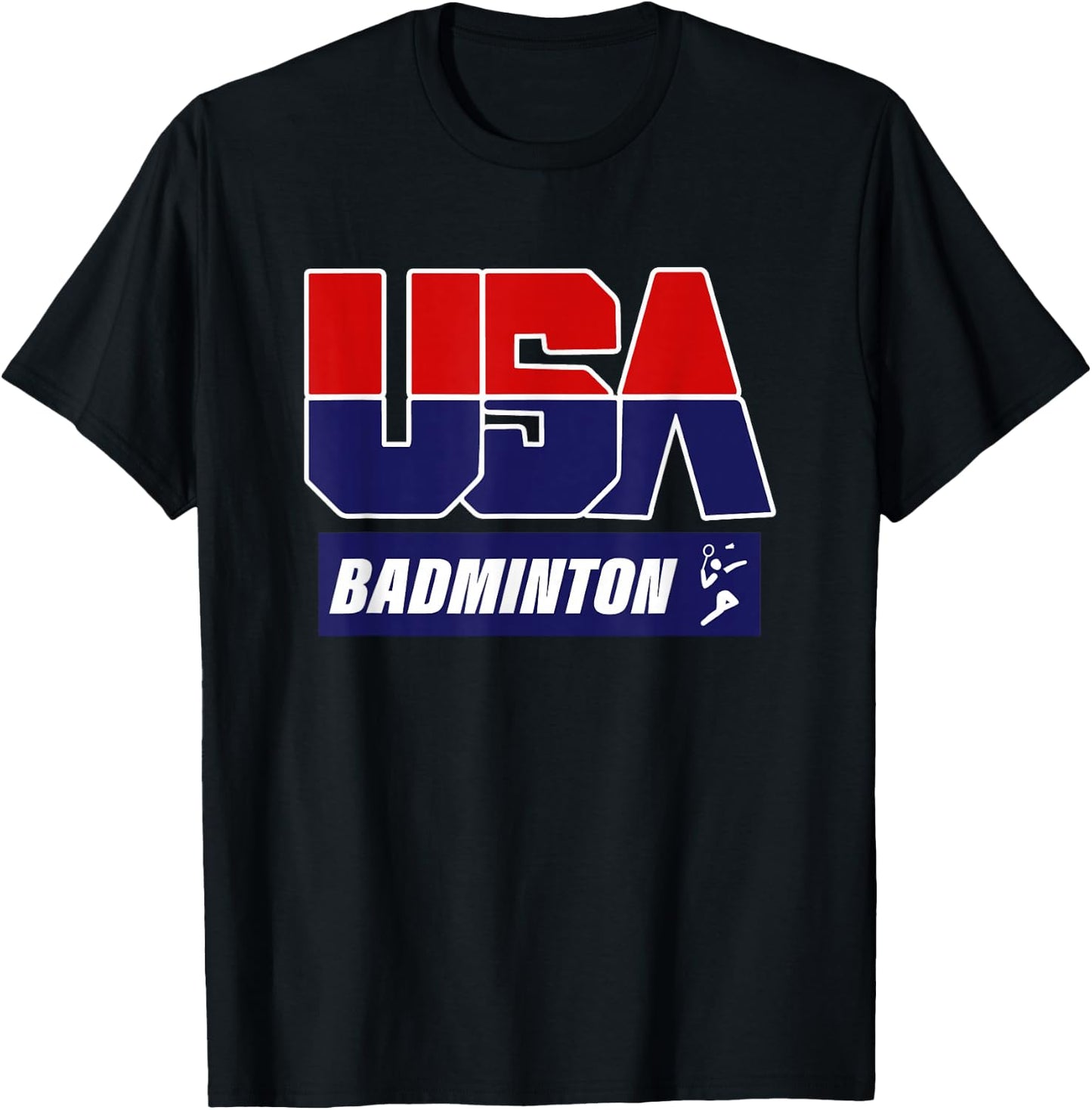 Badminton 2021 USA T-Shirt - T-Shirt | Black