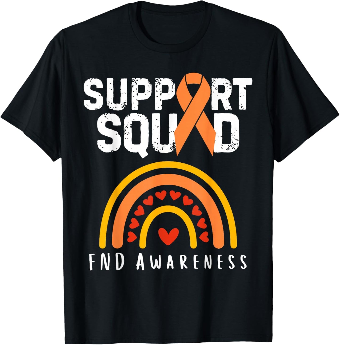 Functional Neurological Disorder Awareness Support Squad T-Shirt - T-Shirt | Black