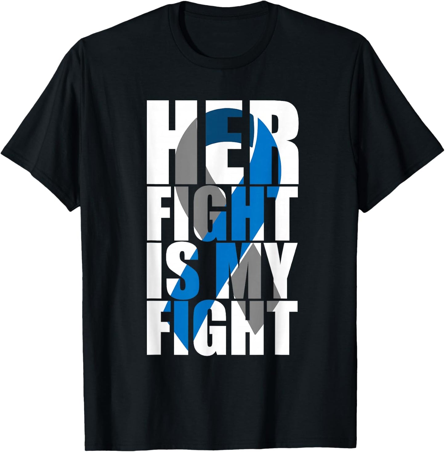 Her fight is my fight Diabetes T-Shirt - T-Shirt | Black