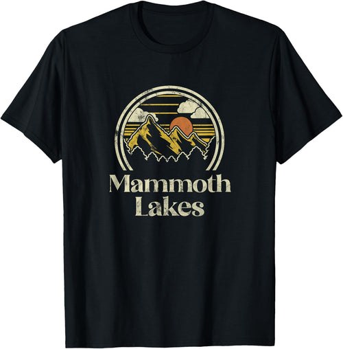 Vintage Mammoth Lakes Mountains California Hiking Camp Retro