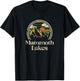 Vintage Mammoth Lakes Mountains California Hiking Camp Retro T-Shirt - T-Shirt | Black