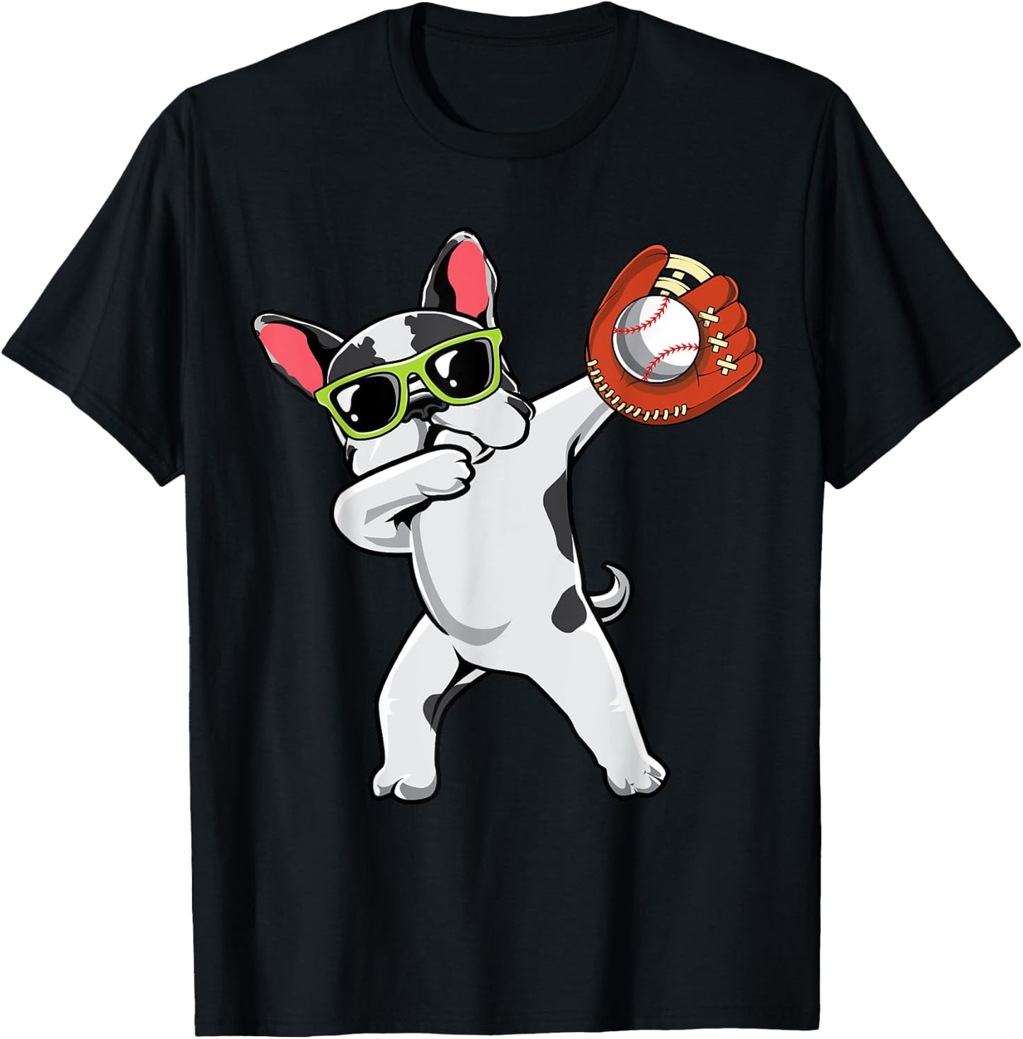 Dabbing French Bulldog Cute Frenchie Dab Baseball Boys Gifts T-Shirt - T-Shirt | Black
