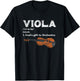 Viola God's Gift to Orchestra - Viola Instrument T-Shirt - T-Shirt | Black