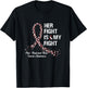 Her Fight Is My Fight Oral Head and Neck Cancer Awareness T-Shirt - T-Shirt | Black