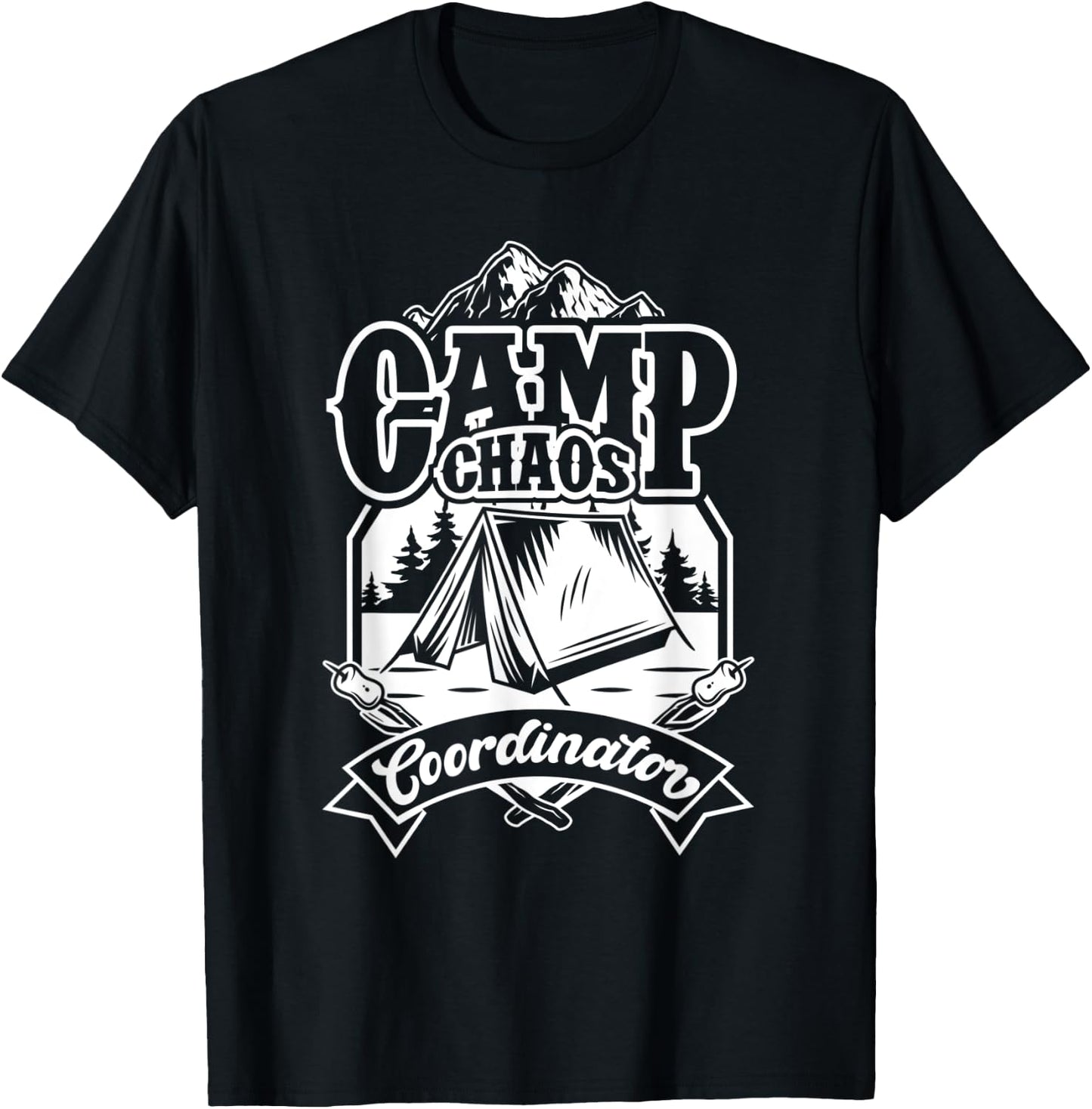 Funny Camp Chaos Counselor Director Shirt Men Women T-Shirt - T-Shirt | Black
