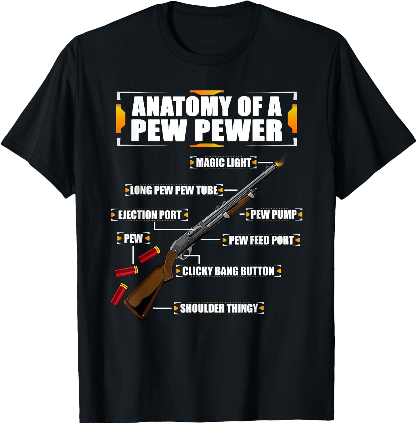 Sporting Clays - Clay Sport Meme - Funny Trap Shooting T-Shirt - T-Shirt | Black