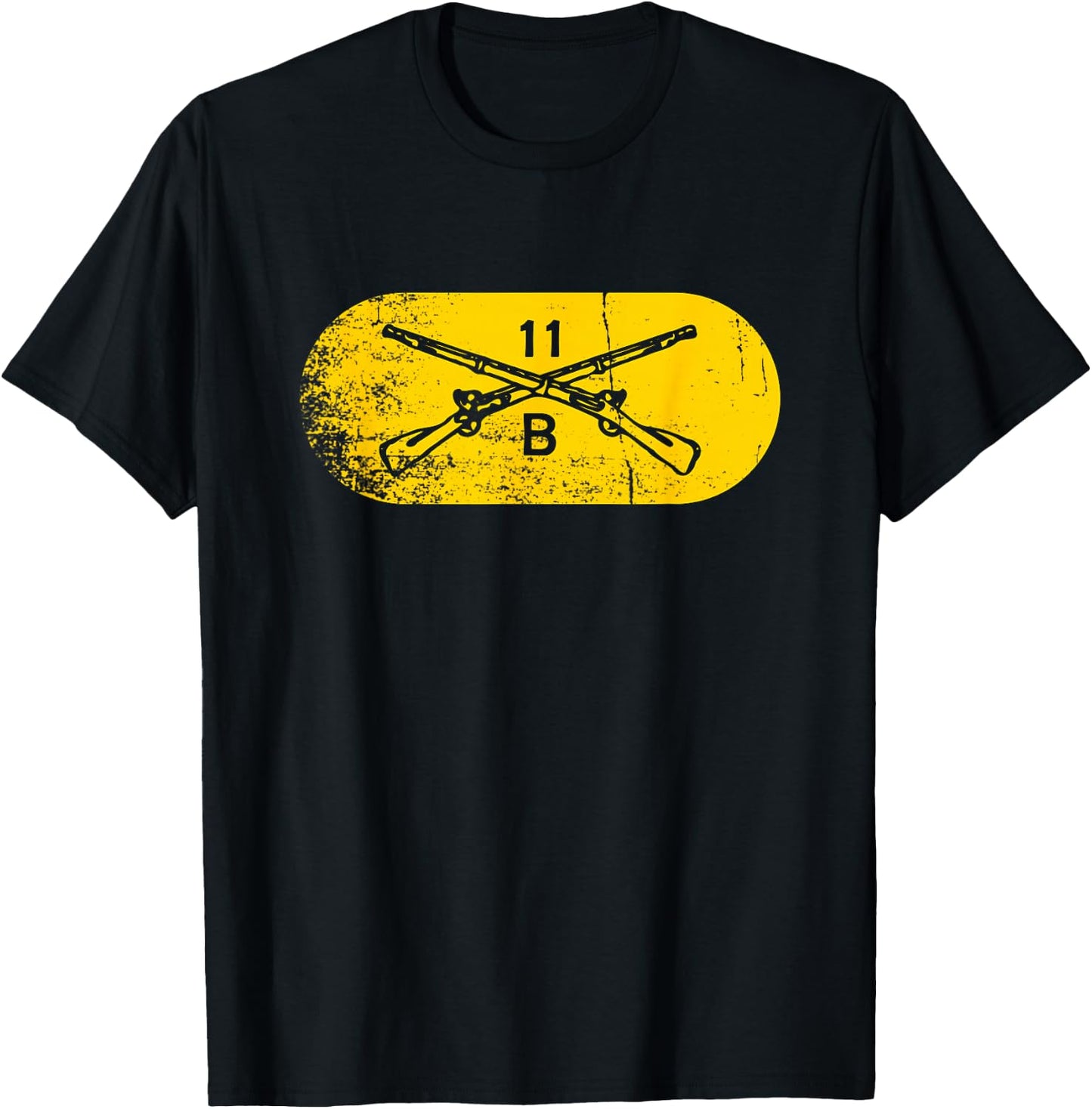 11 Bravo 11B Infantry Infantryman Grunt US Army Combat Team T-Shirt - T-Shirt | Black