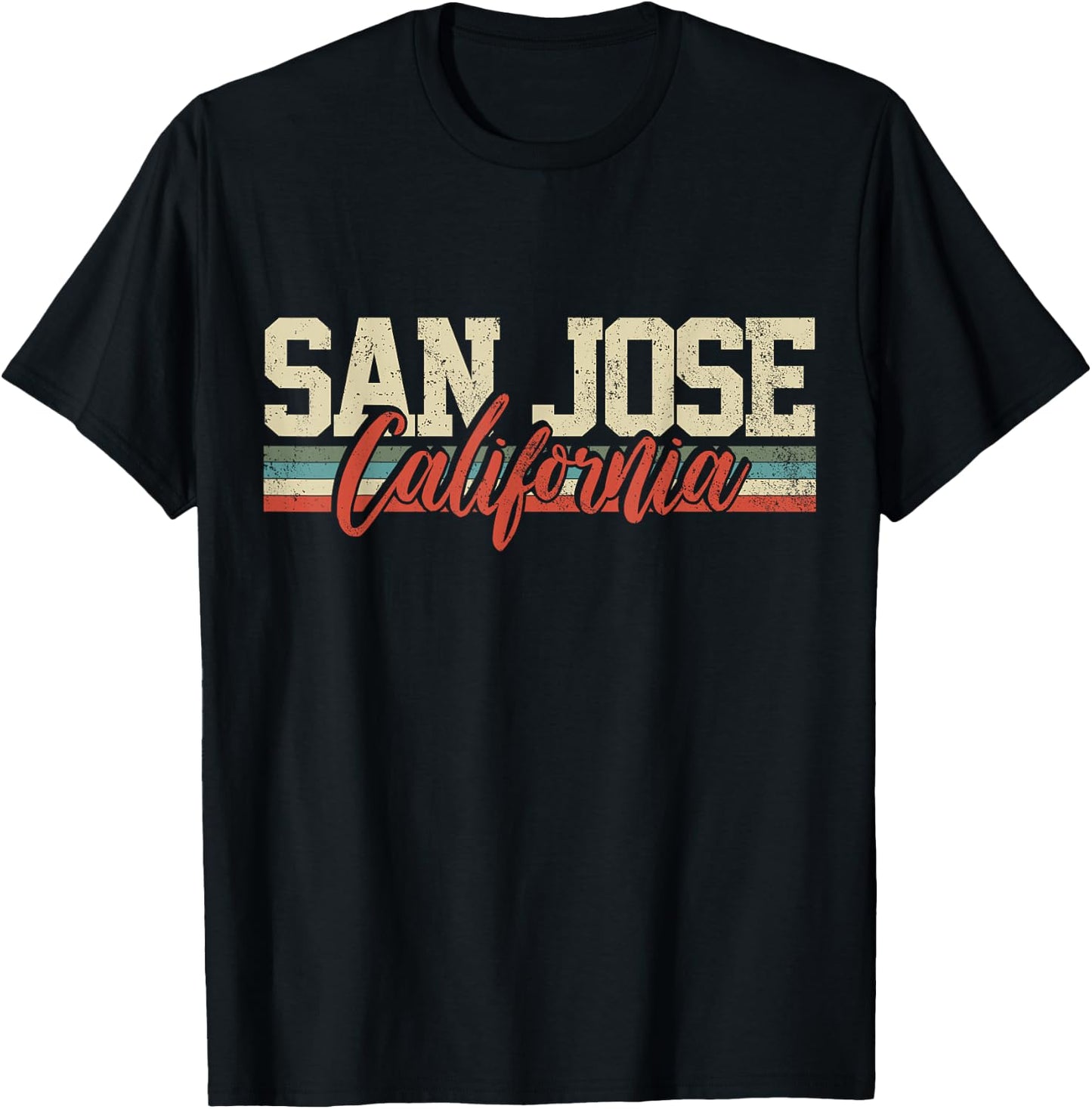 San Jose California T-Shirt - T-Shirt | Black