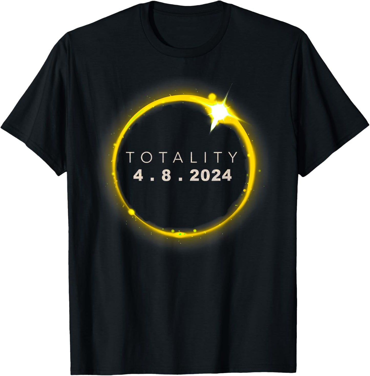 Total Solar 2024 Eclipse T-Shirt - T-Shirt | Black