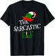 The Sarcastic Elf Family Matching Group Gift Christmas Xmas T-Shirt - T-Shirt | Black